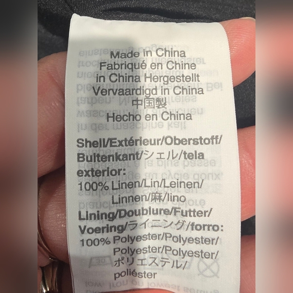 J By J.Crew Heathered Grey Linen Blazer Size 6 - Picture 8 of 9